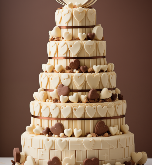 ai generated, wedding cake, chocolate-8406453.jpg